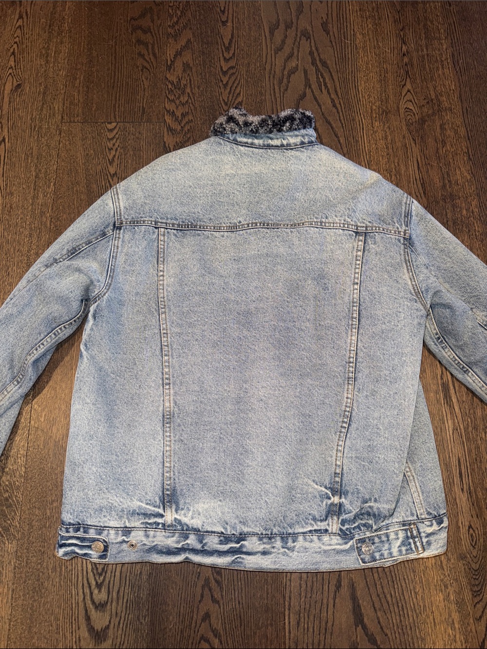 We the free | wild ones Sherpa lined denim jacket | size small EUC - Picture 5 of 9
